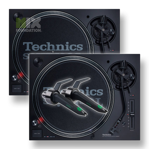 Technics SL-1210MK7 DJ Turntable (PAIR) with Ortofon MIX 
