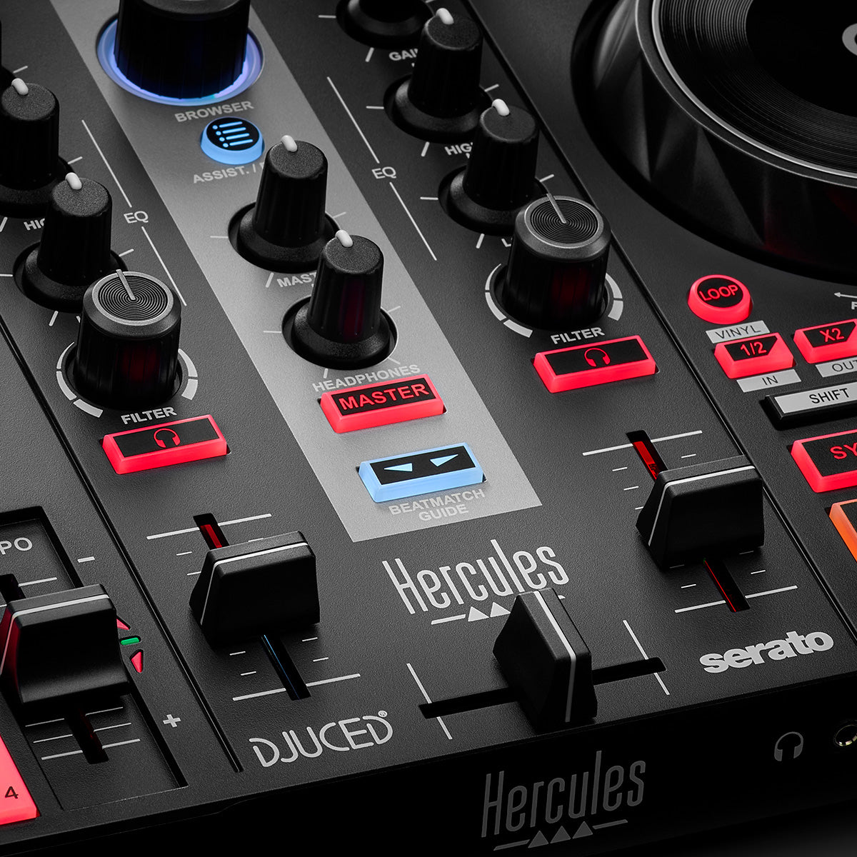 Hercules DJ Control INPULSE 200 MK2 | 2-Channel DJ Controller for Serato DJ Lite