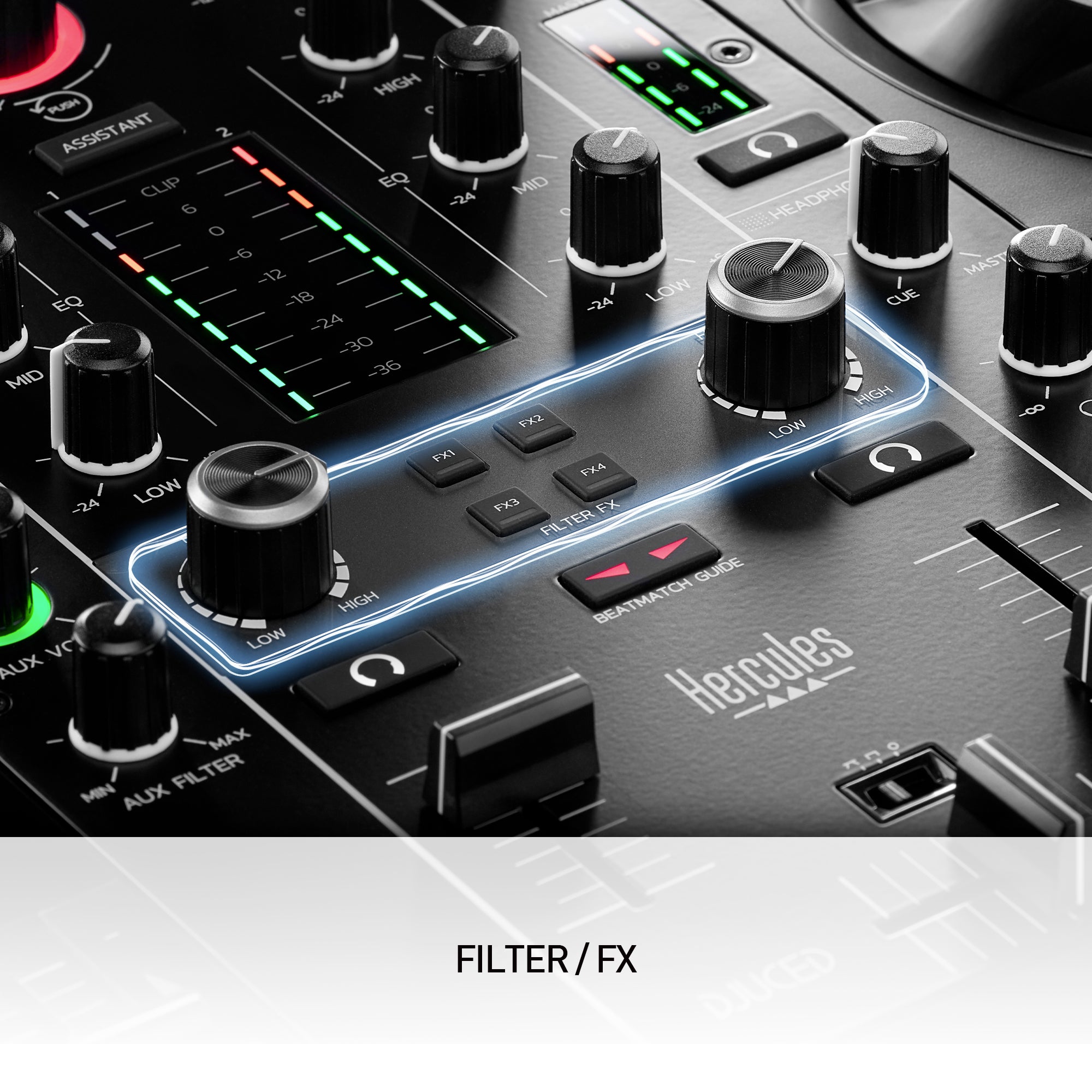 Hercules DJ Control INPULSE 500 | 2-Channel DJ Controller for Serato DJ Lite