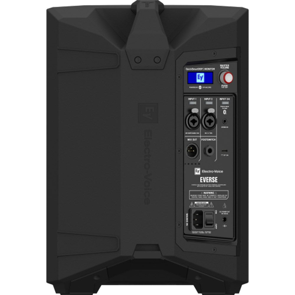 Electro-Voice EVERSE 8 Weatherized Battery Powered 8" Loudspeaker w/ Bluetooth Audio (Black)