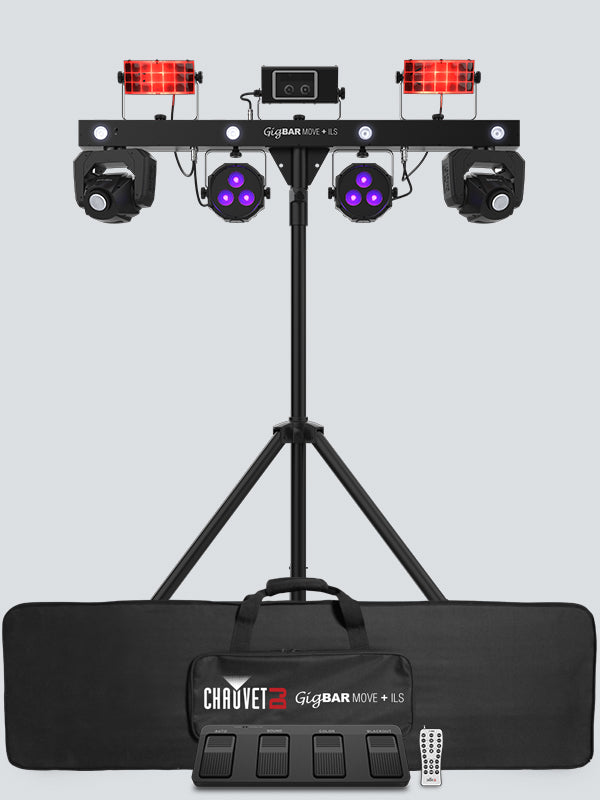 Chauvet GIGBAR MOVE + ILS - 5 in 1 LED Effect Light (Moving Heads, Derbys, Pars, Lasers & Strobe) with ILS Control