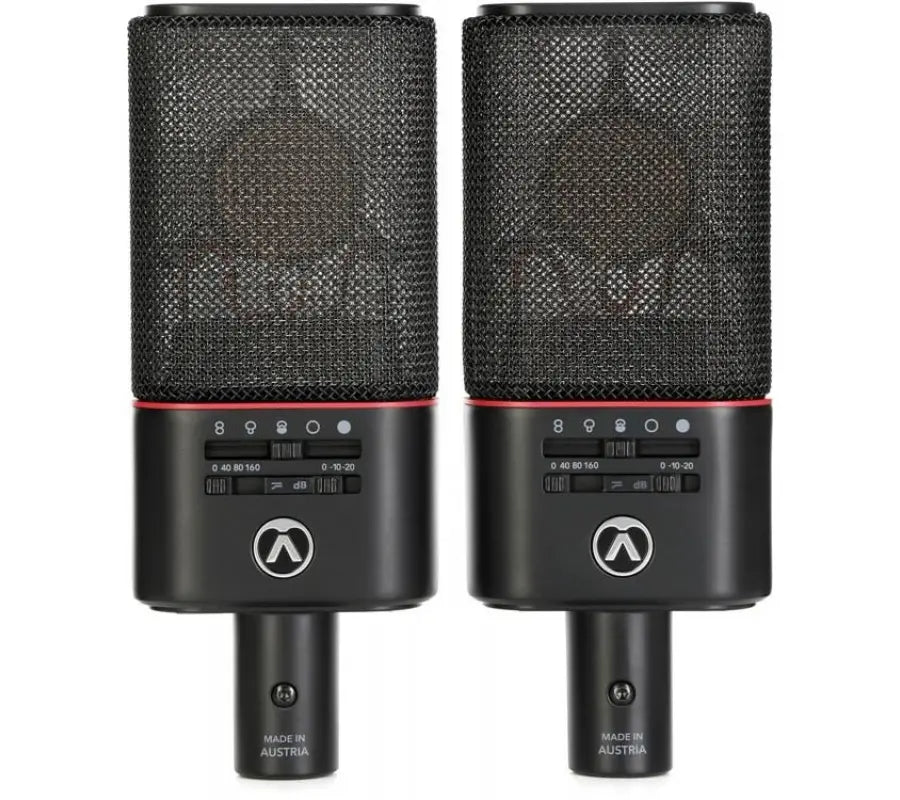 Austrian Audio OC818 Black Multi-Pattern Dual Output Condenser Microphone Studio Set DUAL