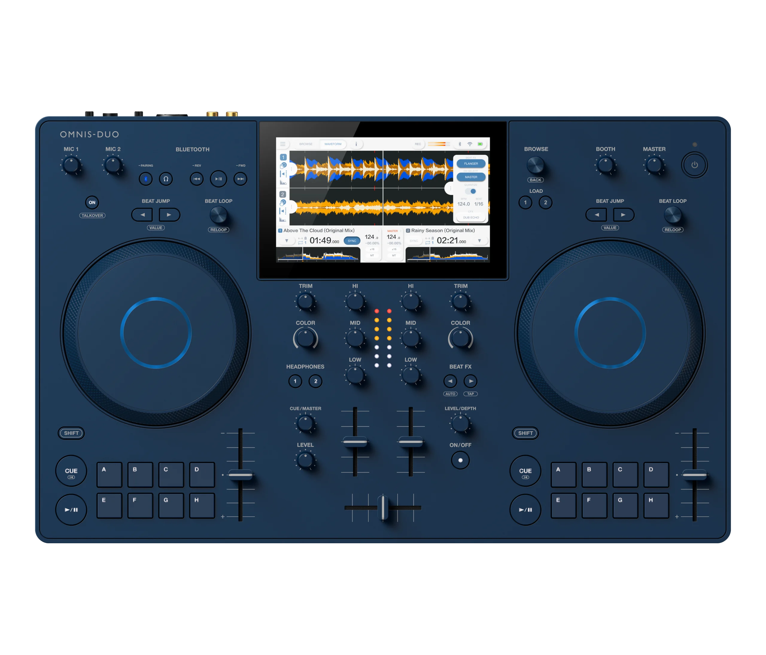 AlphaTheta OMNIS-DUO Portable All-in-One DJ System w/ Bluetooth Audio Input