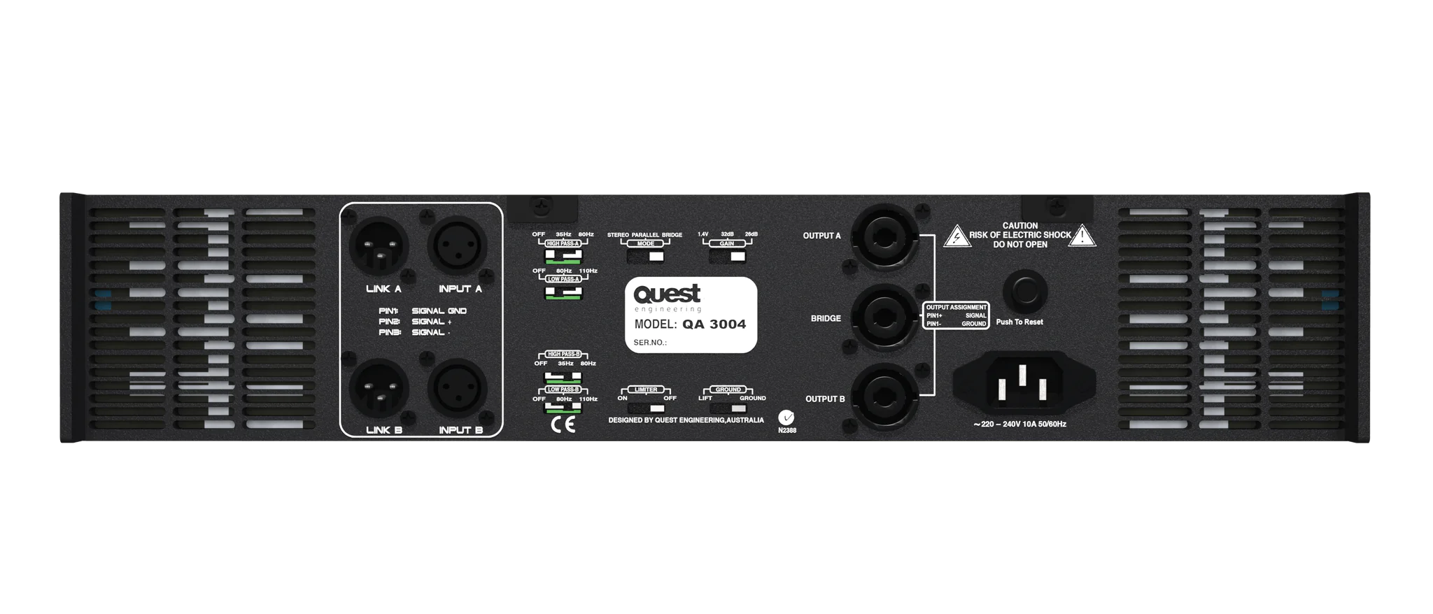 Quest QA3004 Power Amplifier