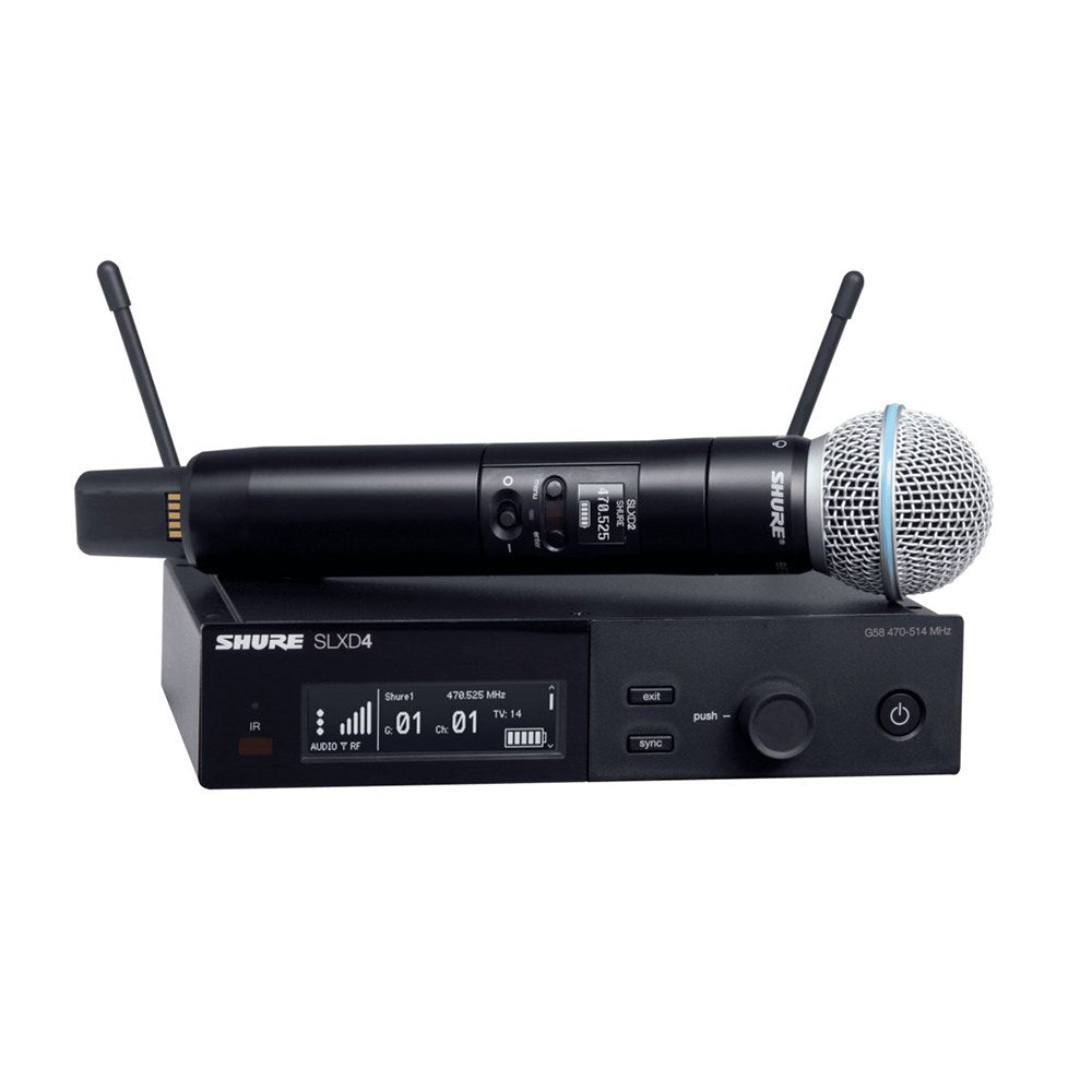 Shure SLXD24-BETA58 Digital Handheld Wireless Beta58 Mic System | NZ AUTHORISED