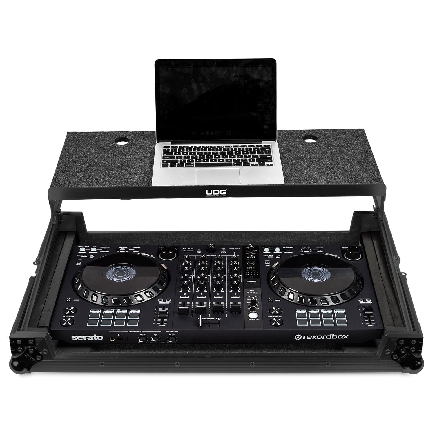 UDG Ultimate FLIGHT CASE Multi Format XXL MK3 Black Plus (Laptop Shelf) Fits: Pioneer DDJ-FLX10, DDJ-1000/SRT, DDJ-REV7, DDJ-SX3