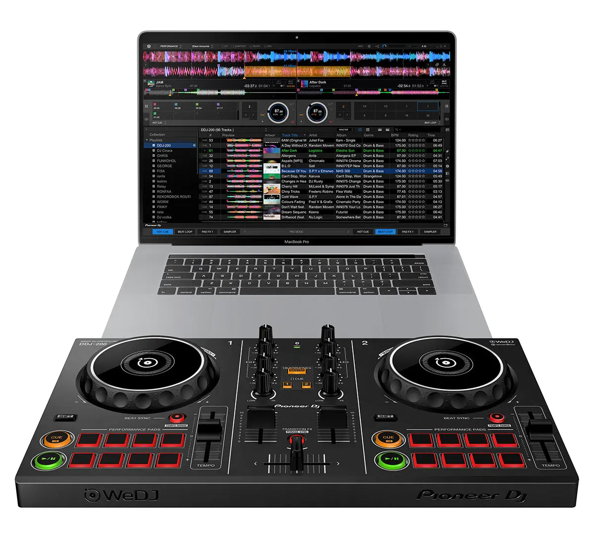 Pioneer DDJ-200 Smart Bluetooth 2-Channel Beginner DJ Controller