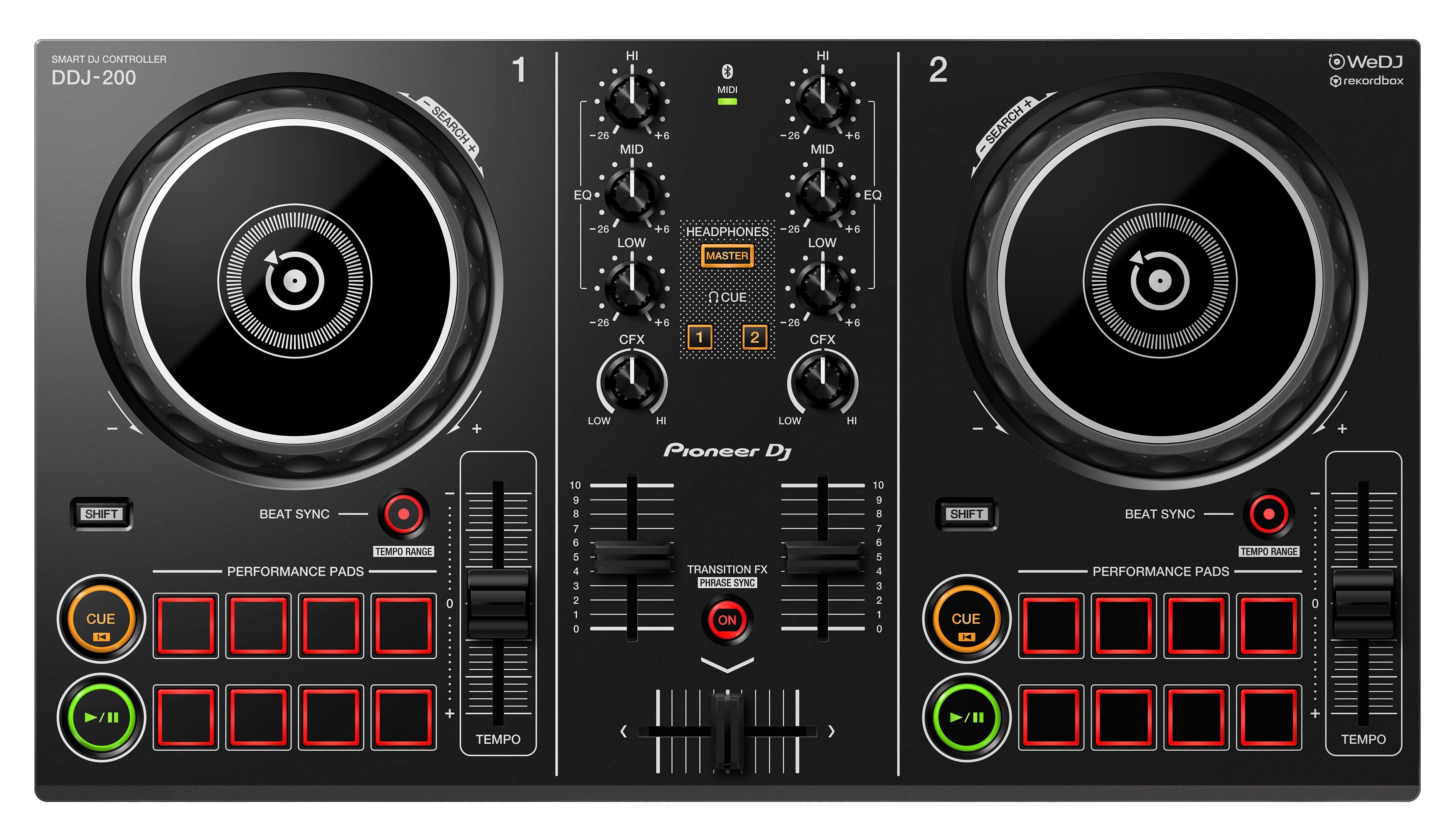 Pioneer DDJ-200 Smart Bluetooth DJ Controller | Beginner Pack 2