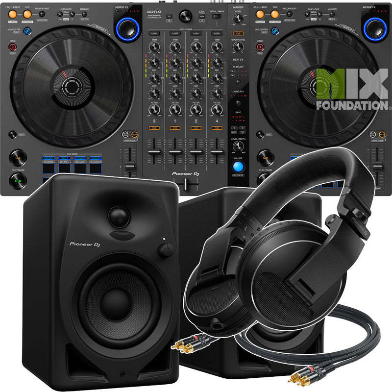  Pioneer DJ DDJ-FLX6 4-deck Rekordbox and Serato DJ