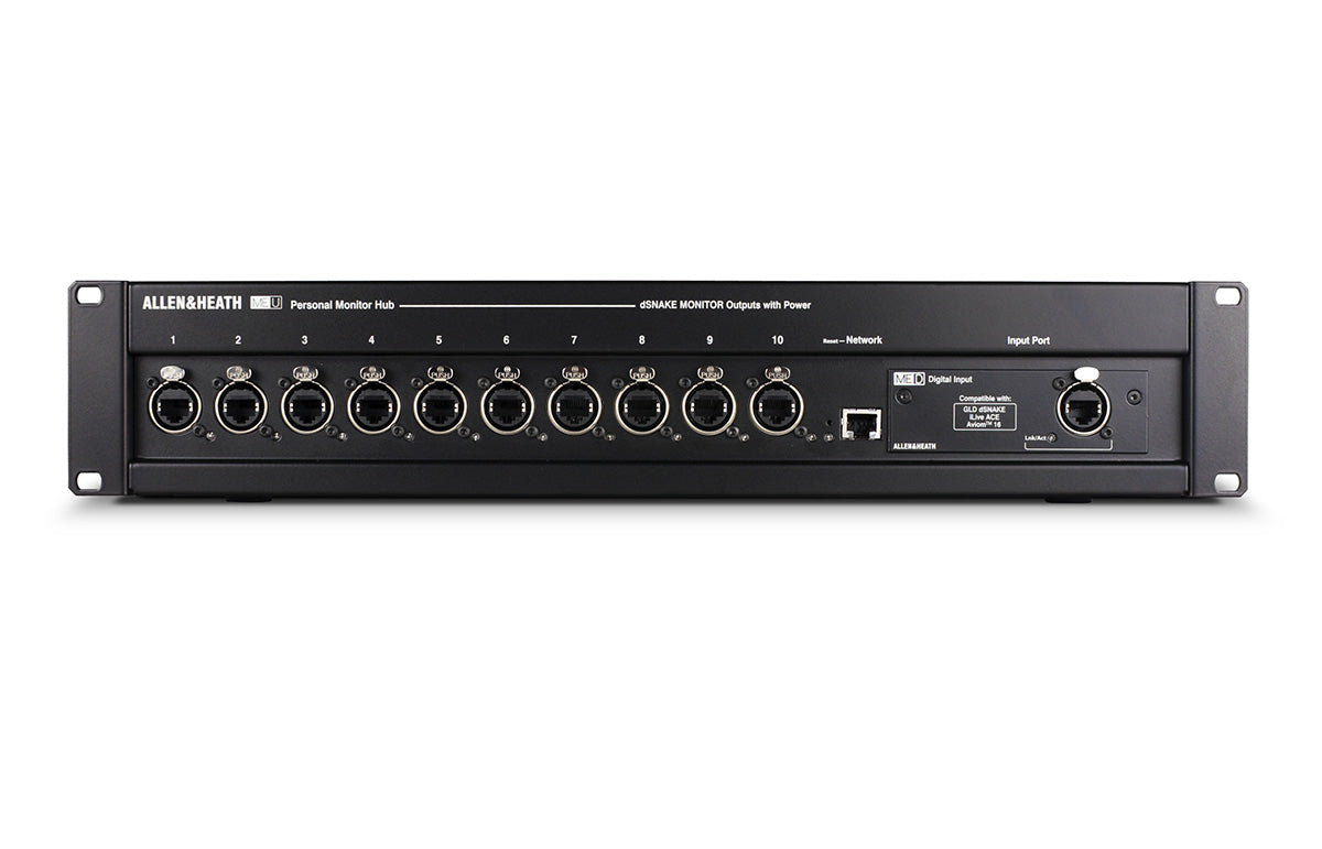 Allen & Heath ME-U 10-Port PoE Monitor Hub (for A&H ME-1)