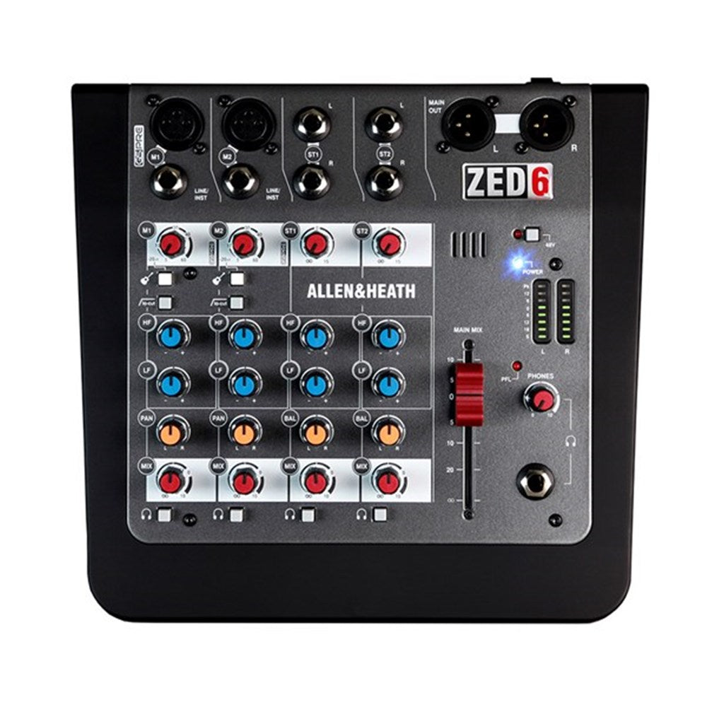 Allen & Heath ZED-6 Compact 6-Input Analogue Mixer