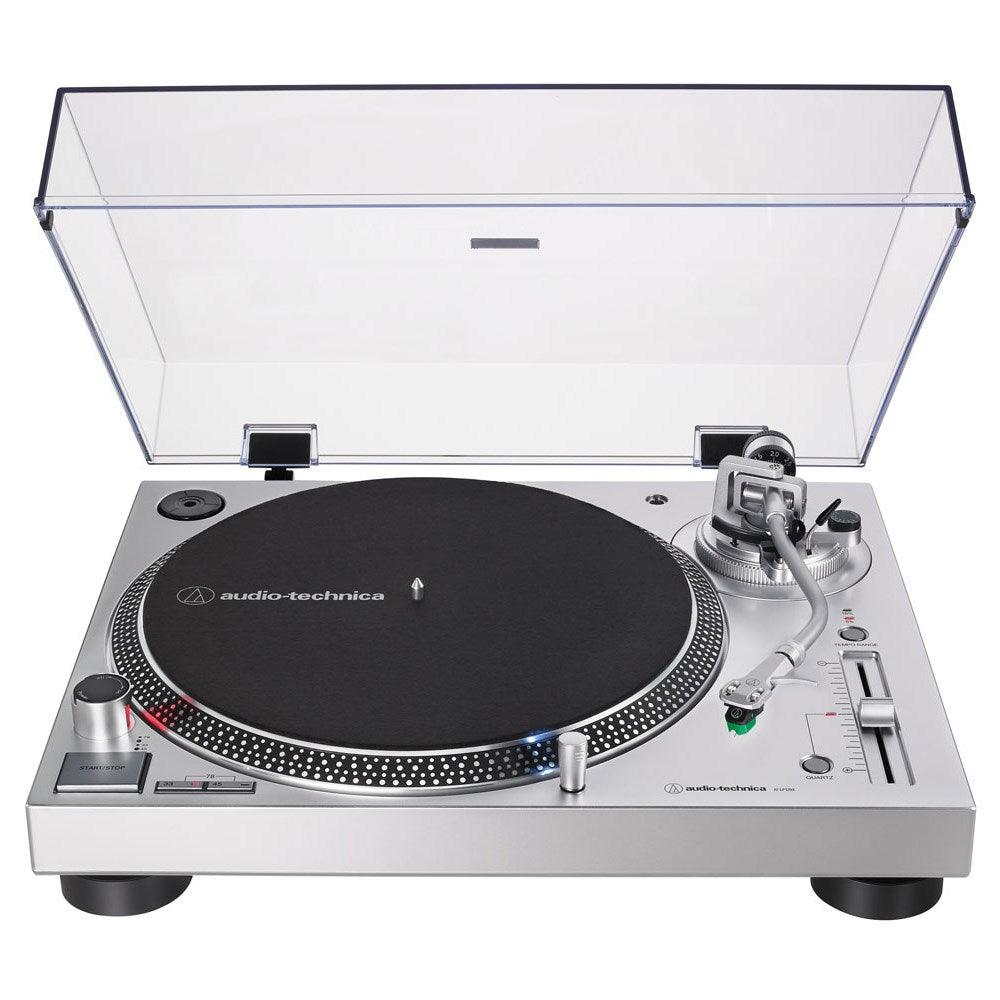 Audio-Technica LP120XUSB Direct-Drive Turntable (Silver) w/ VM95E Cartridge