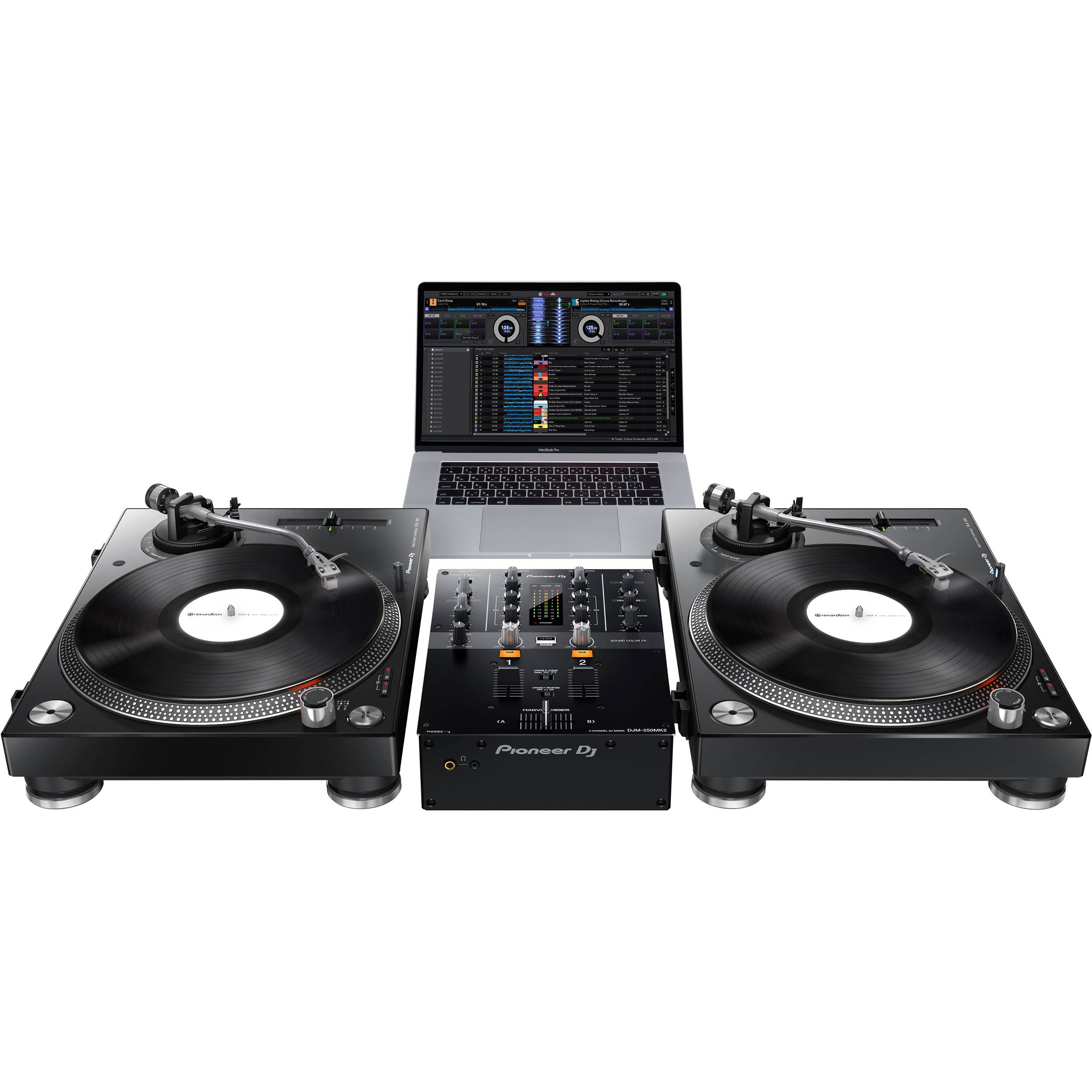 Pioneer PLX-500 Turntable X DJM-250MK2 Beginner DJ Package for Rekordbox DJ LOW-STOCK