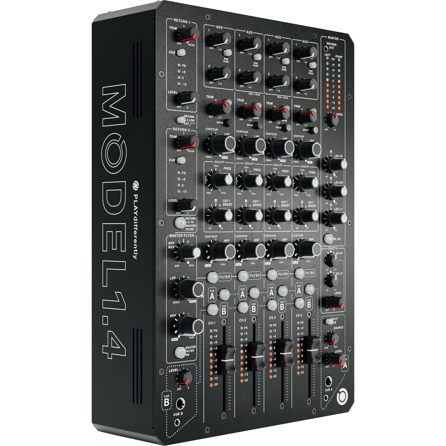 Play Differently MODEL 1.4 - 4-Channel Analogue Club DJ Mixer