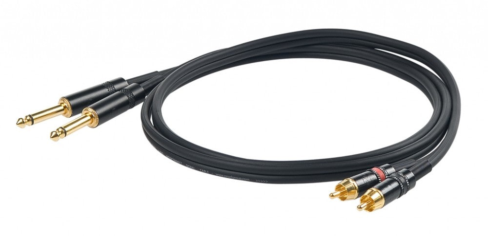 Proel Challenge Series 2 x JACK - 2 x MRCA STEREO LEAD (1.5M, 3M, 5M)