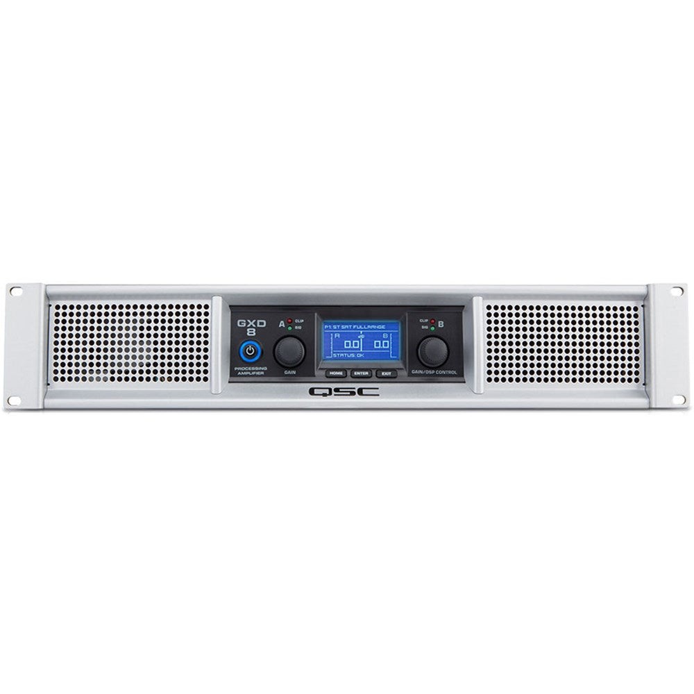 QSC GXD8 Professional Power Amplifier with DSP Processing