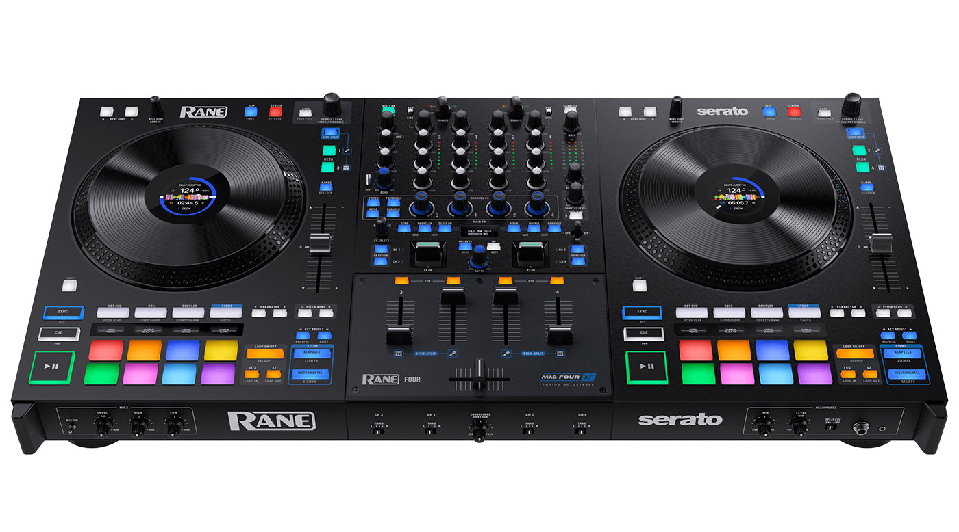 Rane FOUR Advanced 4-Channel Stems DJ Controller for Serato DJ Pro (Optional UDG Shell Case)