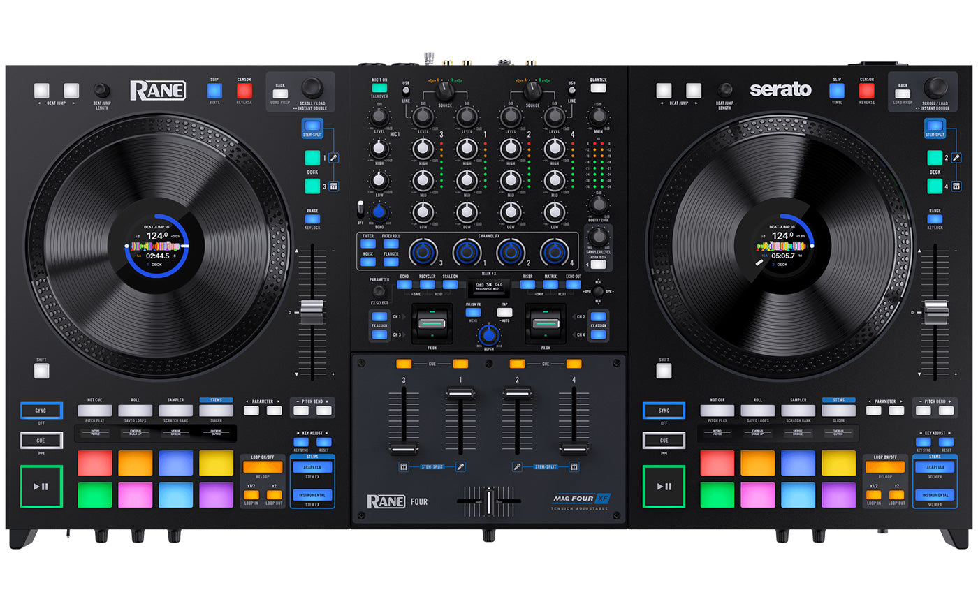 Rane FOUR Advanced 4-Channel Stems DJ Controller for Serato DJ Pro (Optional UDG Shell Case)