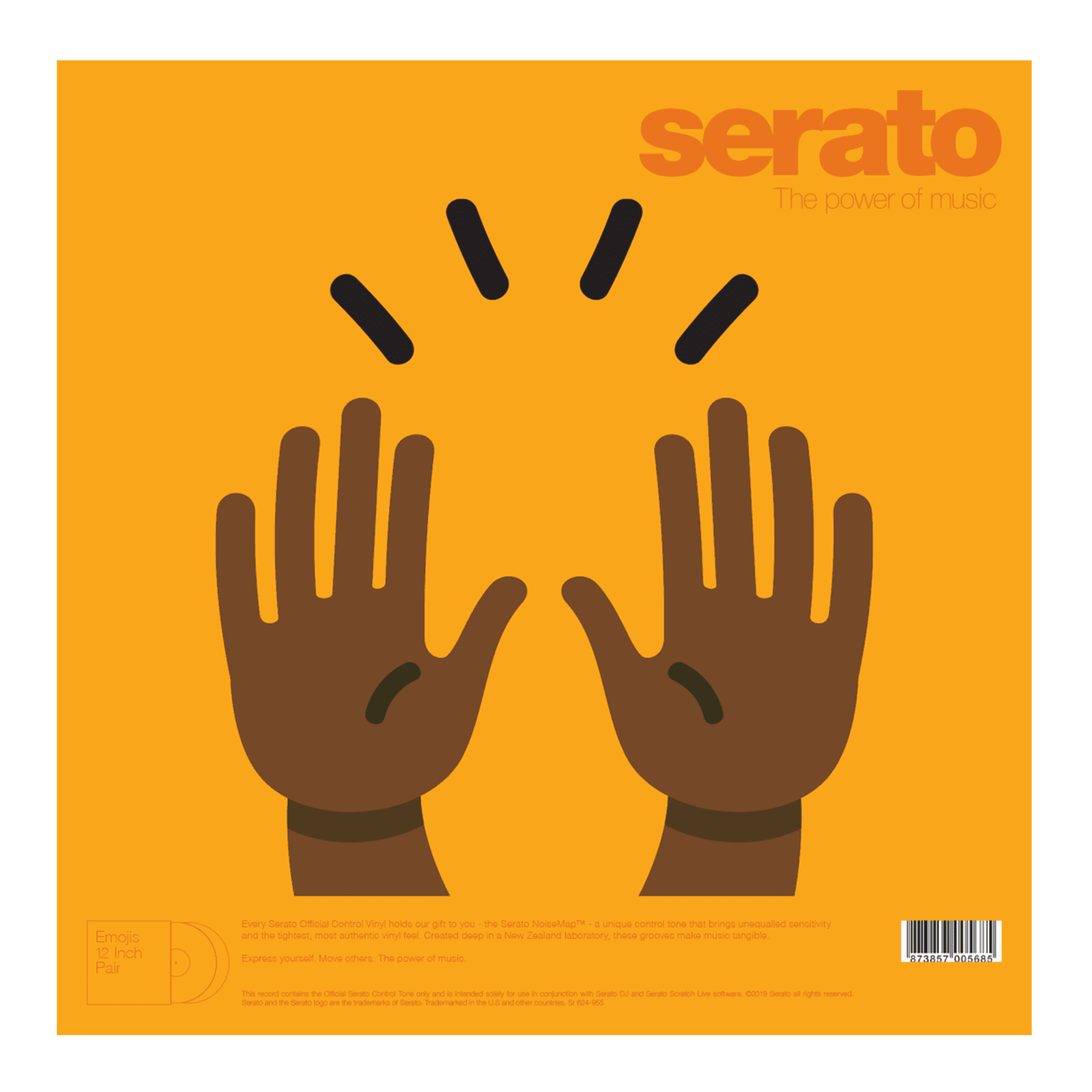 Serato EMOJI Series 12" Control Vinyl #1 Hands (Pair)