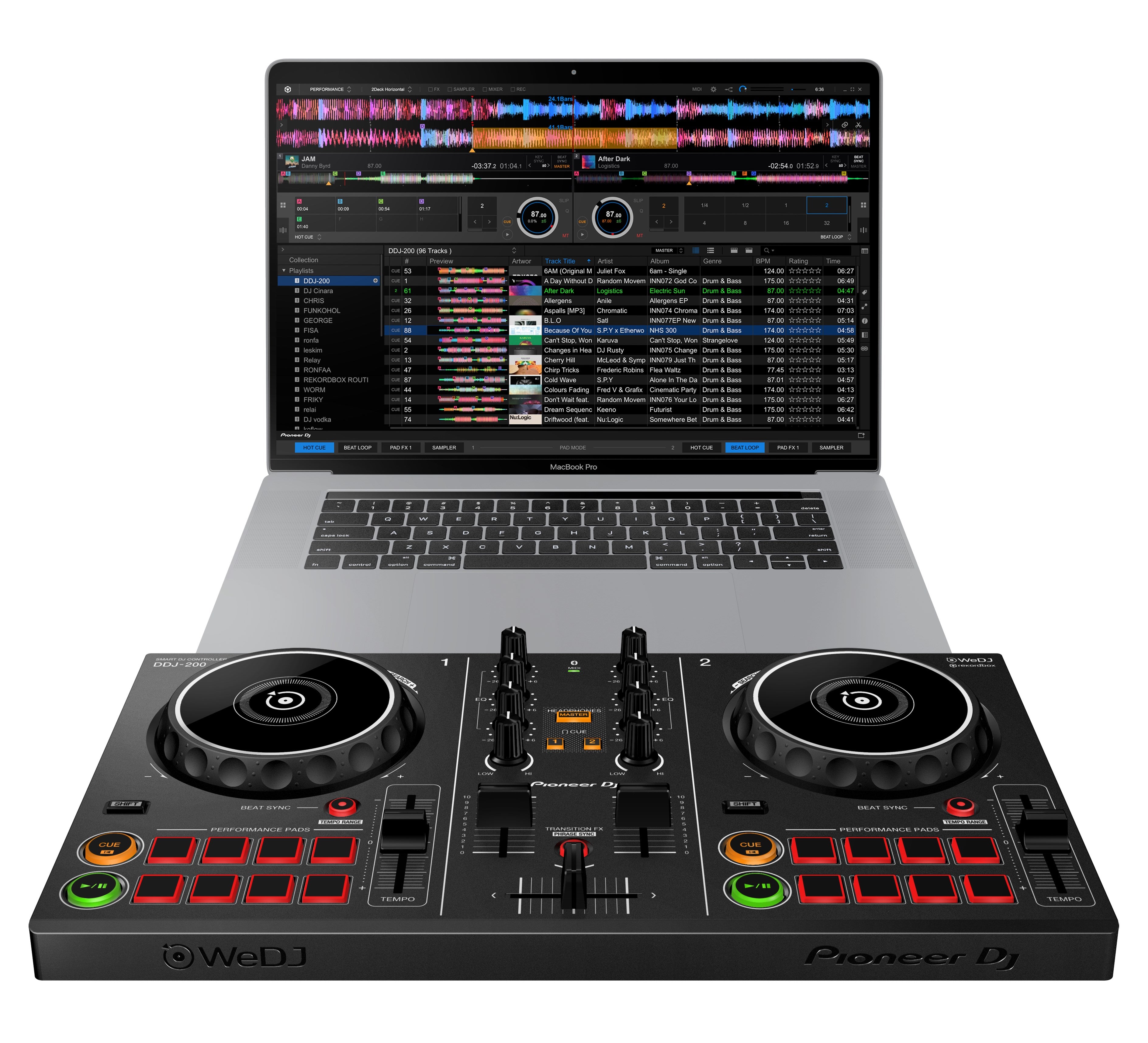 Pioneer DDJ-200 Smart Bluetooth DJ Controller | Beginner Pack 1