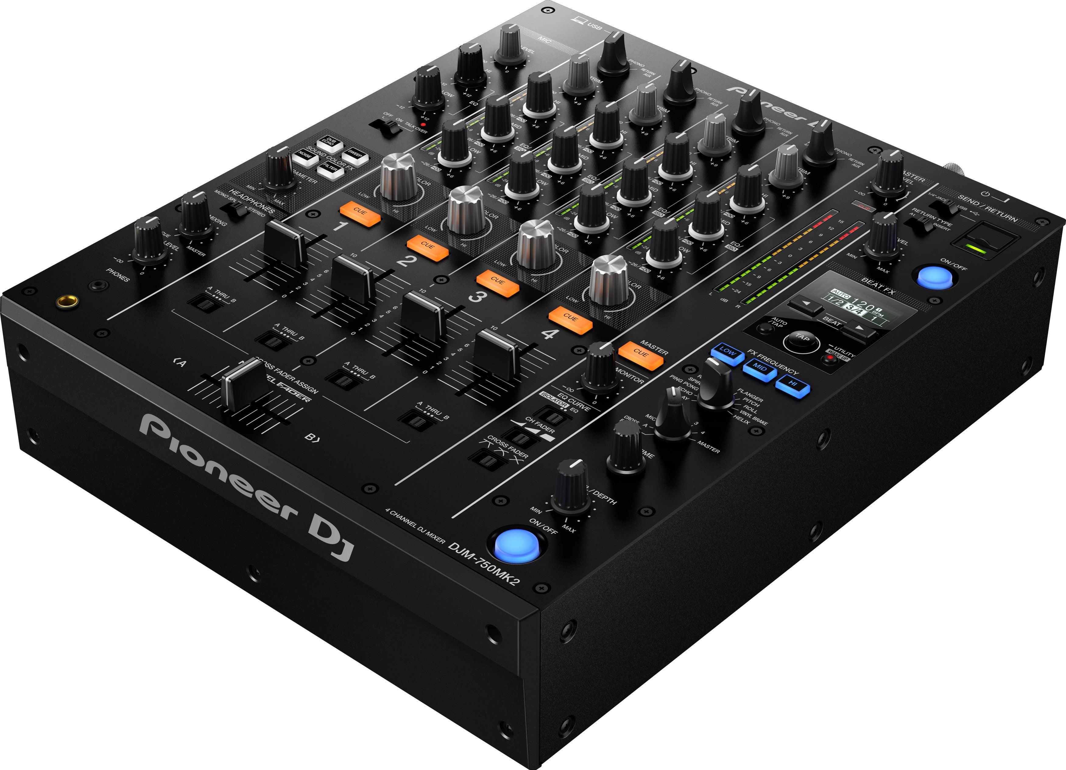 Pioneer DJM-750MK2 Professional 4-Channel DJ Mixer with Rekordbox DJ and Rekordbox DVS LTD STOCK