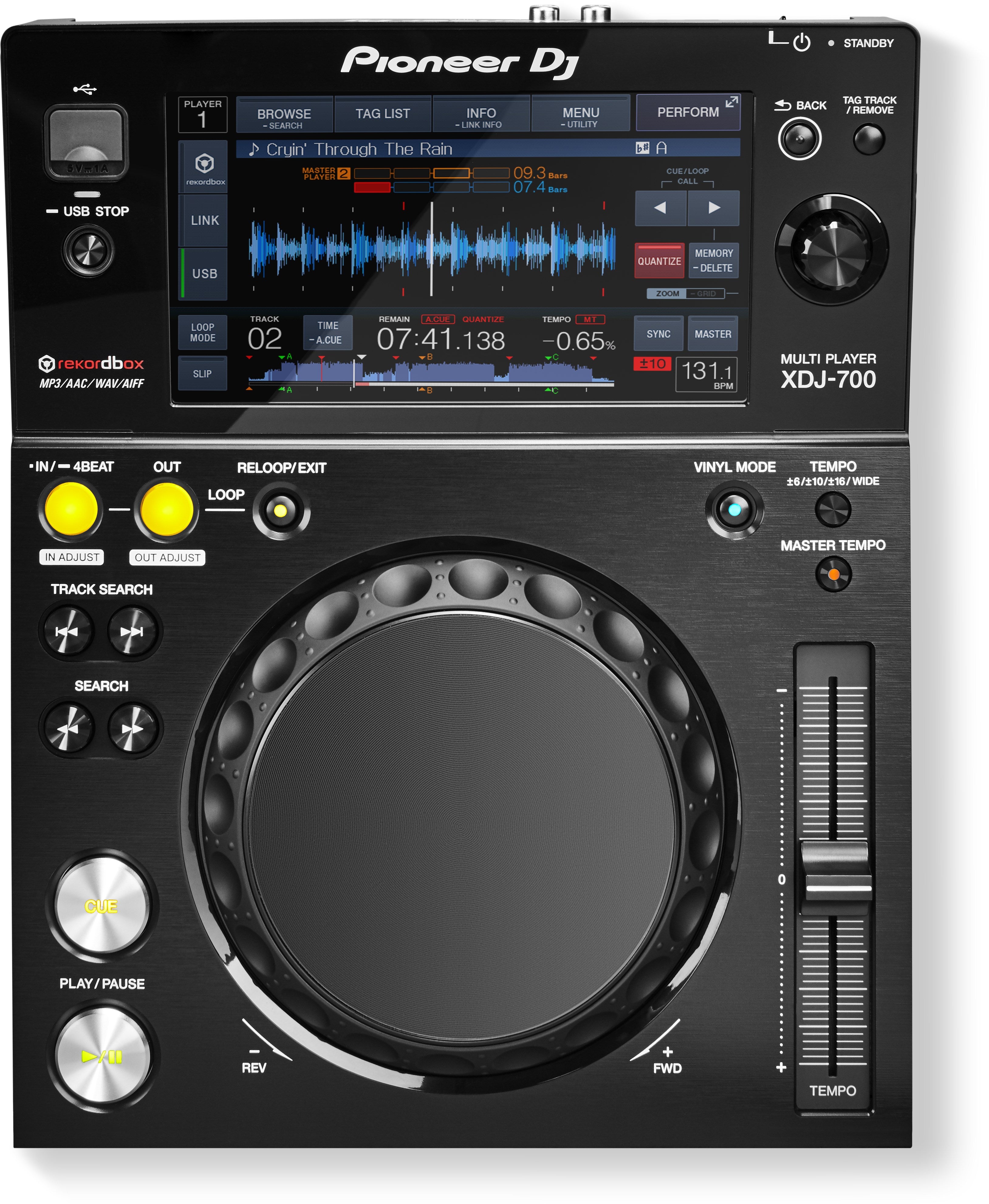 Pioneer XDJ-700 Performance Media Player for rekordbox with 7" Touchscreen LOW STOCK