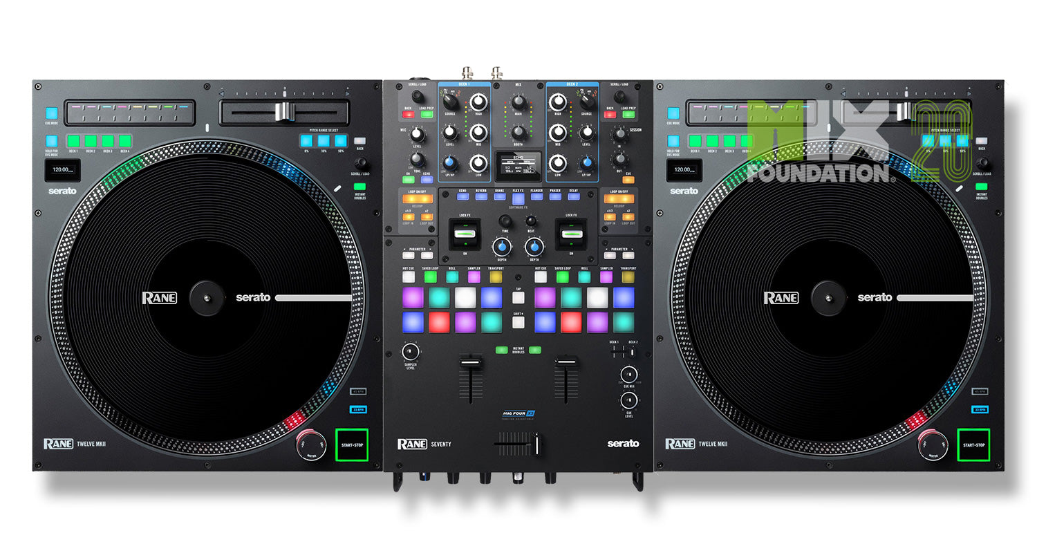 Rane SEVENTY Serato Battle Mixer X TWELVE MKII Turntable Controller DJ Package PRE-ORDER